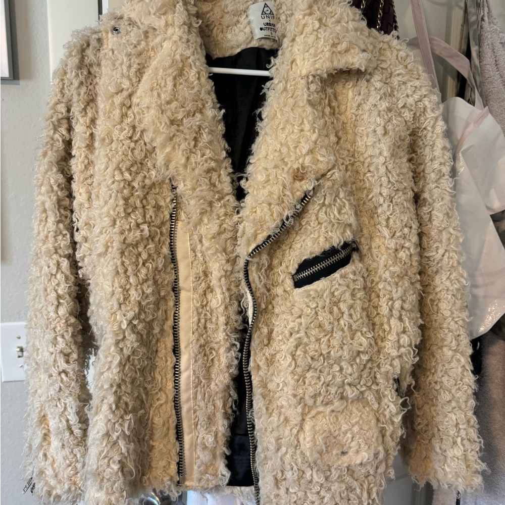 UNIF Cream Teddy Jacket